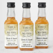 Mini Whiskey Flesje Label - Drank Label - Trouwen Likeurfles Etiket (Flessen)