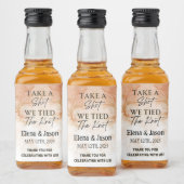 Mini Whiskey Flesje Label - Drank Label - Trouwen Likeurfles Etiket (Flessen)