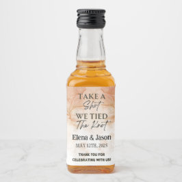 Mini Whiskey Flesje Label - Drank Label - Trouwen Likeurfles Etiket