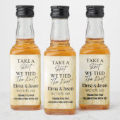 Mini Whiskey Flesje Label - Drank Label - Trouwen Likeurfles Etiket (Flessen)