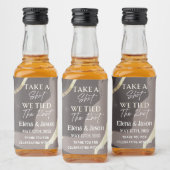 Mini Whiskey Flesje Label - Drank Label - Trouwen Likeurfles Etiket (Flessen)