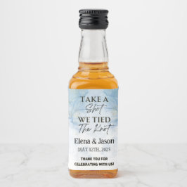 Mini Whiskey Flesje Label - Drank Label - Trouwen Likeurfles Etiket