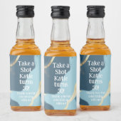 Mini Whiskey Flesje Label, Drank Label - Verjaarda Likeurfles Etiket (Flessen)