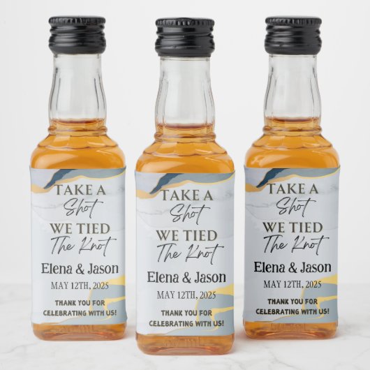 Mini Whisky Flesje Label - Likeur Label - Trouwfee Likeurfles Etiket (Flessen)