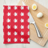 Mini White Cup van Java Herhaal Theedoek (Quarter Fold)