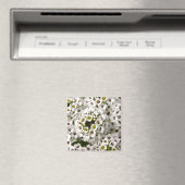 Mini White Flowers Magneet (Insitu (Vaatwasser))
