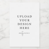 Mini Wijn & Mousserende Wijnfles 2"x 3" (reeks van Etiket (Enkel label)