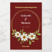 Mini Wijn Trouwfeest Etiket (Enkel label)