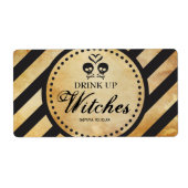 Mini Wine Label Gothic Bachelorette Favor (Voorkant)