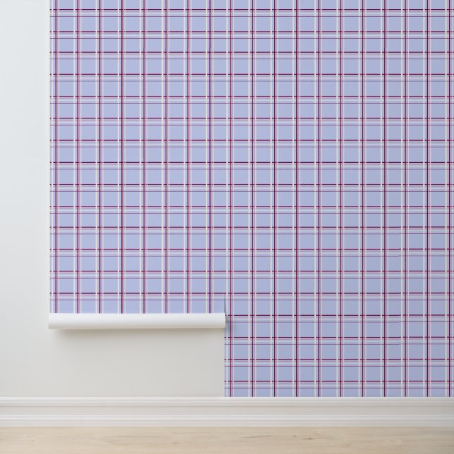 Mini Winter Berries Tartan Schotlandse ruit Behang (Applicatie)