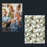 Mini Winter Pine Cone Berry Foto Vrolijk Kerstfees Notitiekaartje<br><div class="desc">Op zoek naar een mooie en unieke vakantiekaart om dit jaar naar je vrienden en familie te sturen? Zoek niet verder dan onze Mini Winter Pine Cone Berry Foto Merry Christmas Note Kaart! Deze eenvoudige en elegante 3.5x2.5-kaart is voorzien van uw favoriete volledige bloed-mid- tot donkergetinte foto, bedekt met 'Merry...</div>