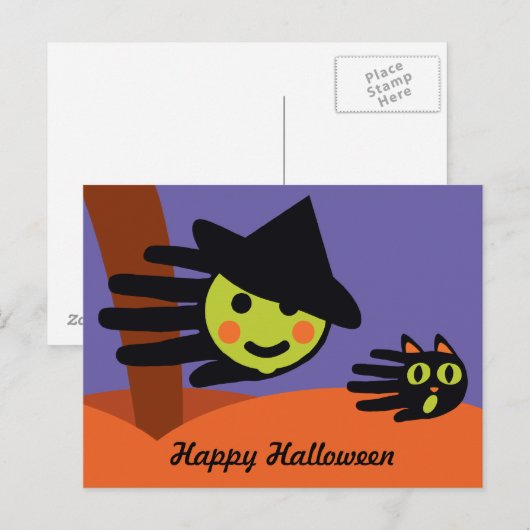 Mini Witch Briefkaart (Voorkant / Achterkant)