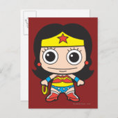Mini Wonder Woman Briefkaart (Voorkant / Achterkant)