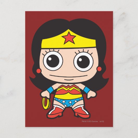 Mini Wonder Woman Briefkaart (Voorkant)