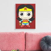 Mini Wonder Woman Canvas Afdruk (Insitu (Woonkamer))