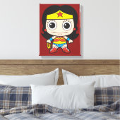 Mini Wonder Woman Canvas Afdruk (Insitu (Slaapkamer))