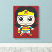 Mini Wonder Woman Canvas Afdruk (Insitu (Houten vloer))