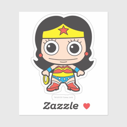 Mini Wonder Woman Sticker (Vel)