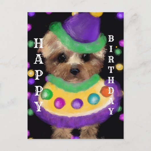 MINI YORKIE POO BRIEFKAART (Voorkant)