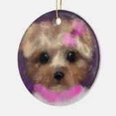MINI YORKIE POO KERAMISCH ORNAMENT (Links)