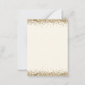 MINI Ze zei dat Glitter Crème Verloving Notitiekaartje (Achterkant)