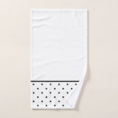 Mini zwarte acrylpolitskit bad handdoek (Handdoek)