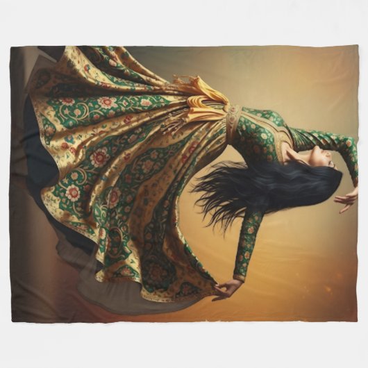 Miniature Art Fleece Deken (Voorkant (Horizontaal))