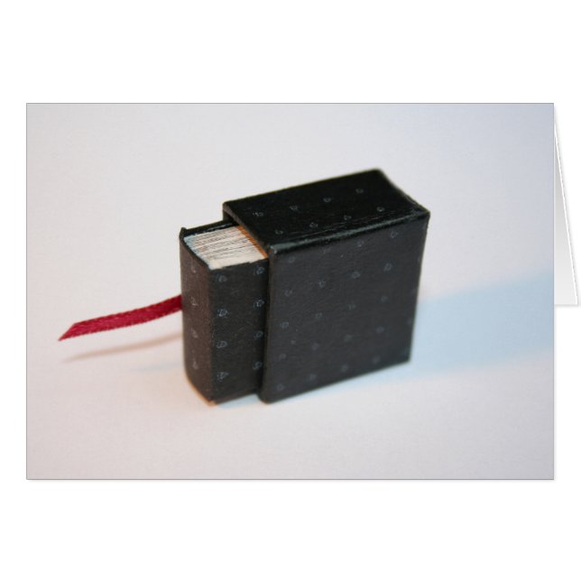 Miniature Artist's Book met zijn Box Kaart (Voorkant Horizontaal)
