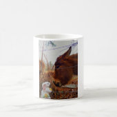 Miniature Brown horse & Easter Bunny Koffiemok (Center)