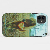 Miniature Brown horse Valentijn Heart Case-Mate iPhone Case (Achterkant (horizontaal))