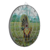 Miniature Brown horse Valentijn Heart Dartbord (Voorkant Links)