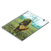 Miniature Brown horse Valentijn Heart Notitieboek (Linkerzijde)