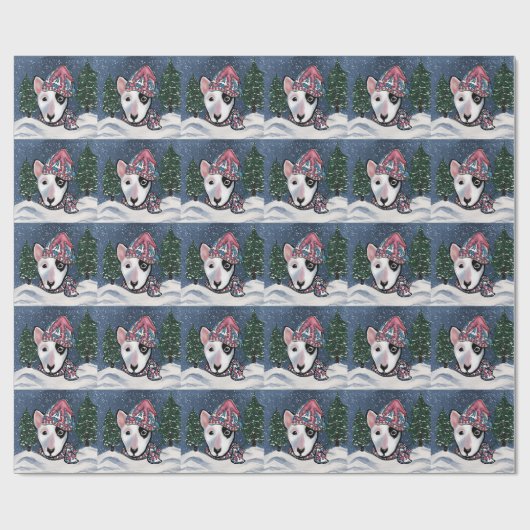 Miniature Bull Terrier   Cadeaupapier (Vlak)