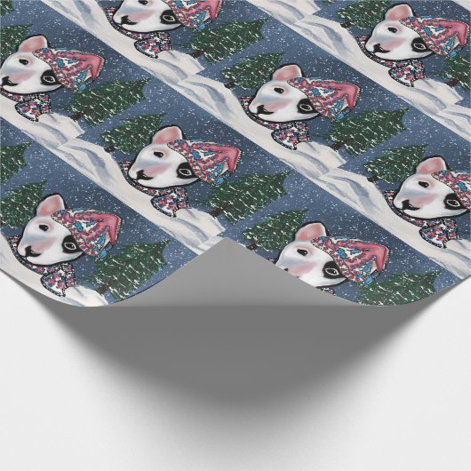 Miniature Bull Terrier   Cadeaupapier (Hoek)