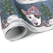 Miniature Bull Terrier   Cadeaupapier (Rol Hoek)