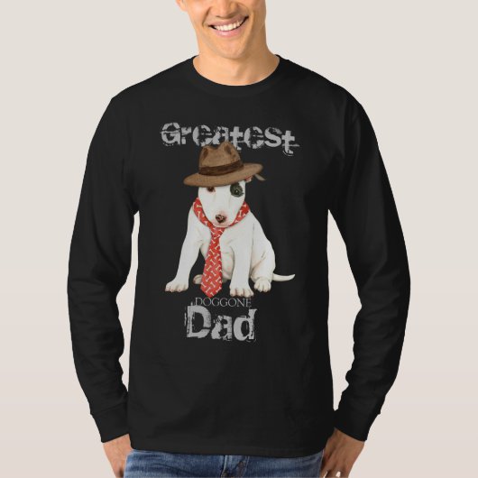 Miniature Bull Terrier Dad T-shirt (Voorkant)