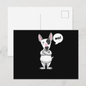 Miniature Bull Terrier Dog Briefkaart (Voorkant / Achterkant)