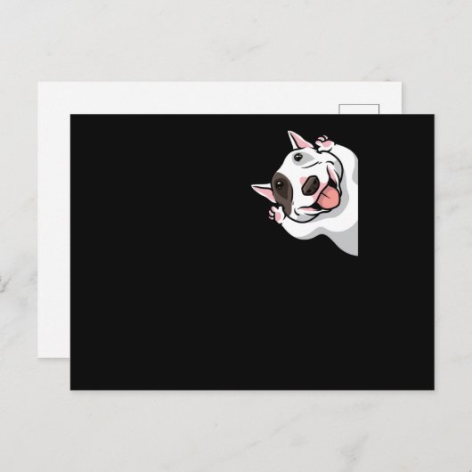 Miniature Bull Terrier Dog Funny Briefkaart (Voorkant / Achterkant)