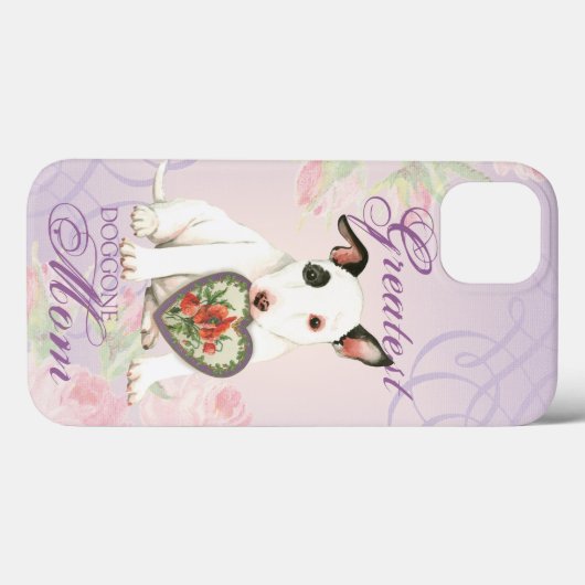 Miniature Bull Terrier Heart Mam Case-Mate iPhone Case (Achterkant (horizontaal))