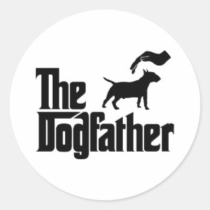 Miniature Bull Terrier Ronde Sticker