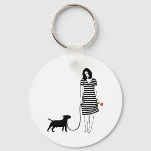 Miniature Bull Terrier Sleutelhanger