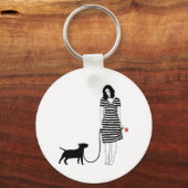 Miniature Bull Terrier Sleutelhanger (Voorkant)