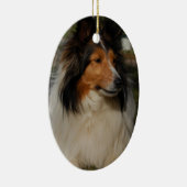 Miniature Collie Ornaemnt Keramisch Ornament (Rechts)