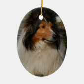 Miniature Collie Ornaemnt Keramisch Ornament (Voorkant)
