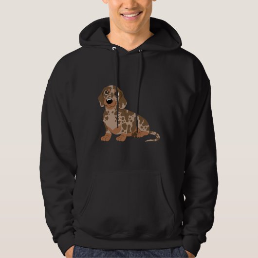 Miniature Dachshund Dapple Hoodie (Voorkant)