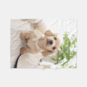 Miniature Dachshund Fleece Deken (Voorkant (Horizontaal))