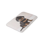 Miniature Dachshund Sitting Badmat (Gekanteld)