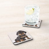 Miniature Dachshund Sitting Drankjes Onderzetter (Rechterzijde)