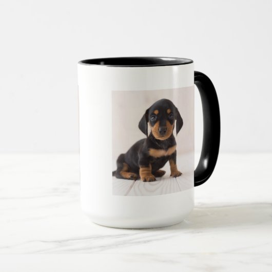 Miniature Dachshund Sitting Mok (Voorkant rechts)