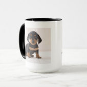 Miniature Dachshund Sitting Mok (Voorkant links)